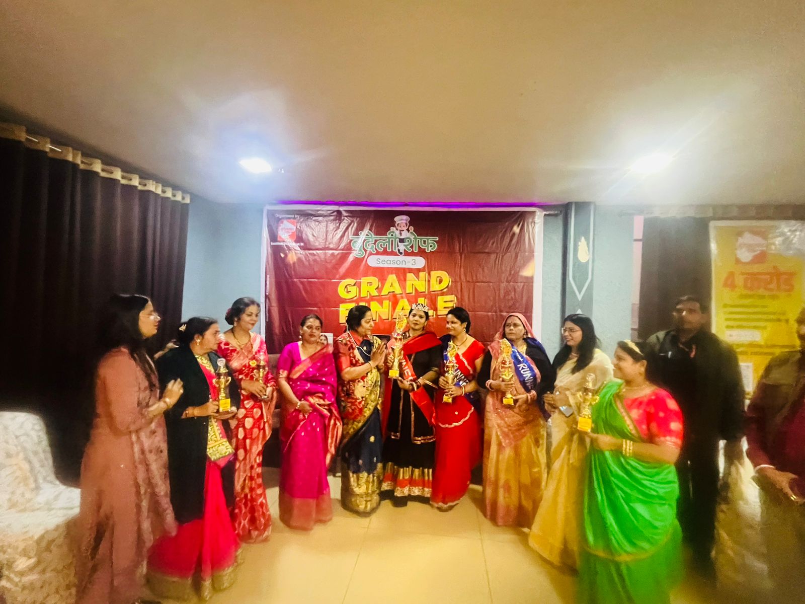 Winners and finalists celebrating at Bundeli Chef Season 3 grand finale